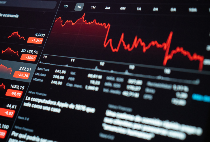 Stock prices fall and erase value
